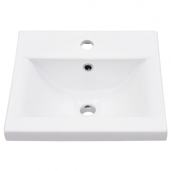 Cadre de lavabo de salle de bain vasque à encastrer Blanc Fer