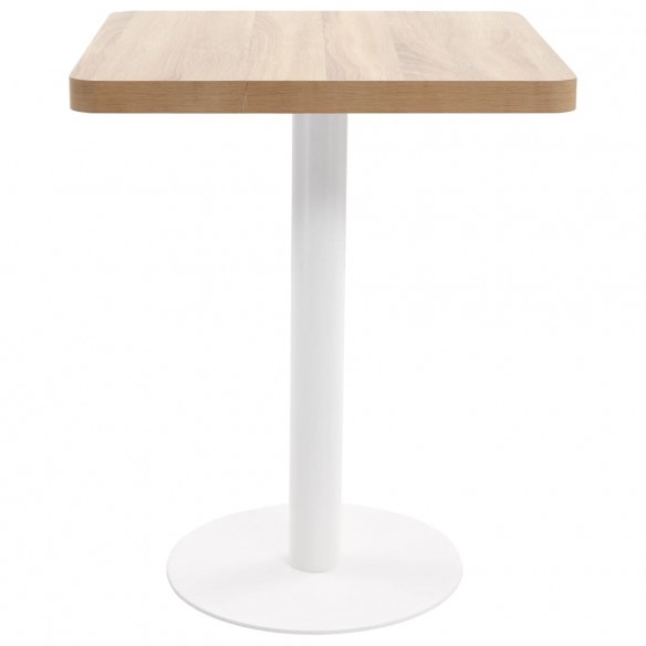 Table de bistro Marron clair 60x60 cm MDF