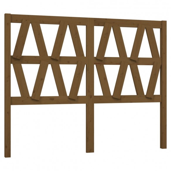 Tête de lit Marron miel 146x4x100 cm Bois massif de pin