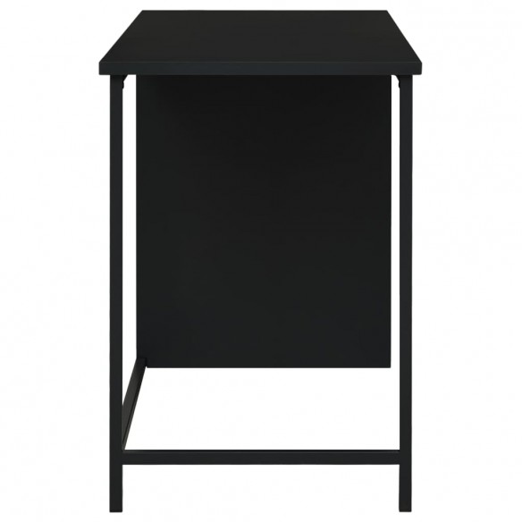 Bureau industriel avec tiroirs Noir 105x52x75 cm Acier