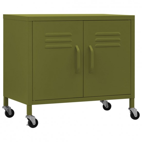 Armoire de rangement Vert olive 60x35x56 cm Acier