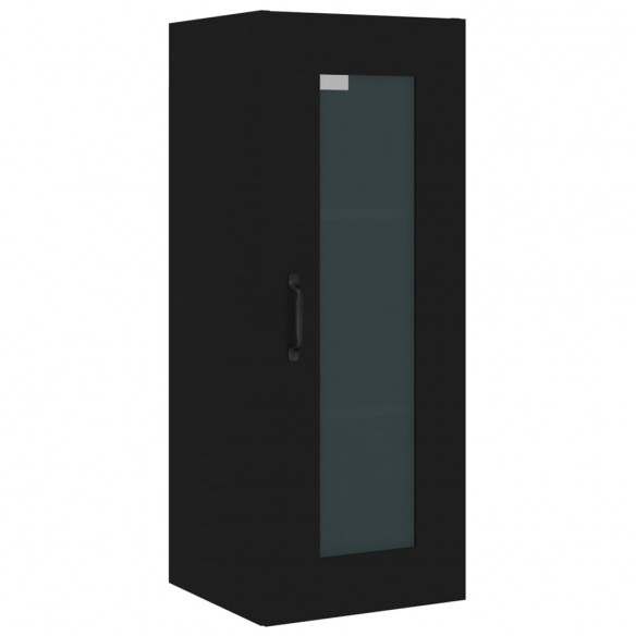 Armoire murale suspendue Noir 34,5x34x90 cm