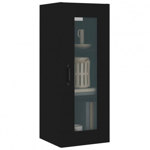 Armoire murale suspendue Noir 34,5x34x90 cm