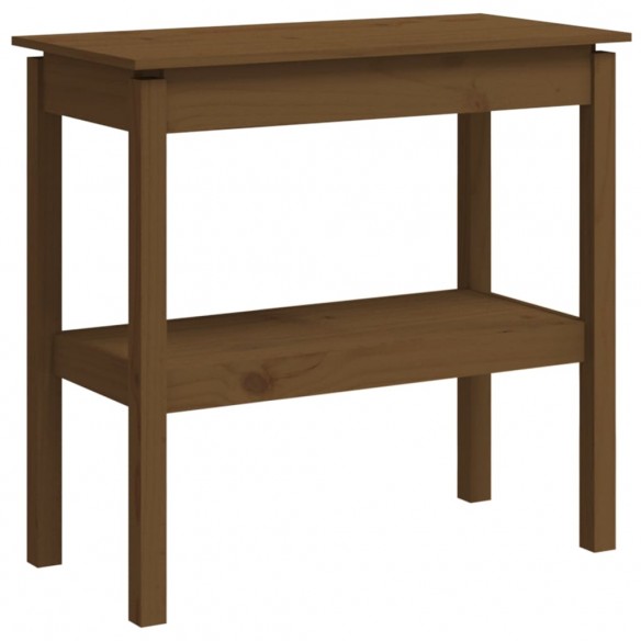 Table console Marron miel 80x40x75 cm Bois de pin solide