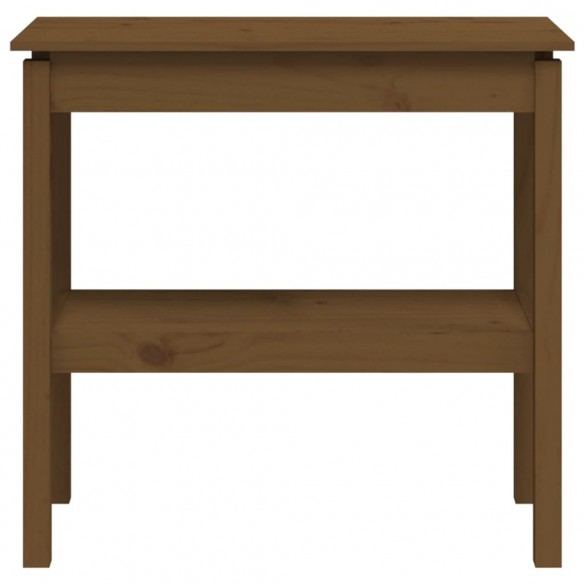 Table console Marron miel 80x40x75 cm Bois de pin solide