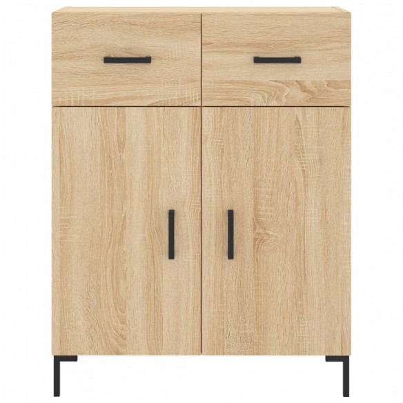 Buffet haut Chêne sonoma 69,5x34x180 cm Bois d'ingénierie