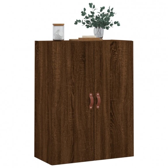 Armoire murale chêne marron 69,5x34x90 cm