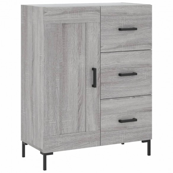 Buffet haut Sonoma gris 69,5x34x180 cm Bois d'ingénierie