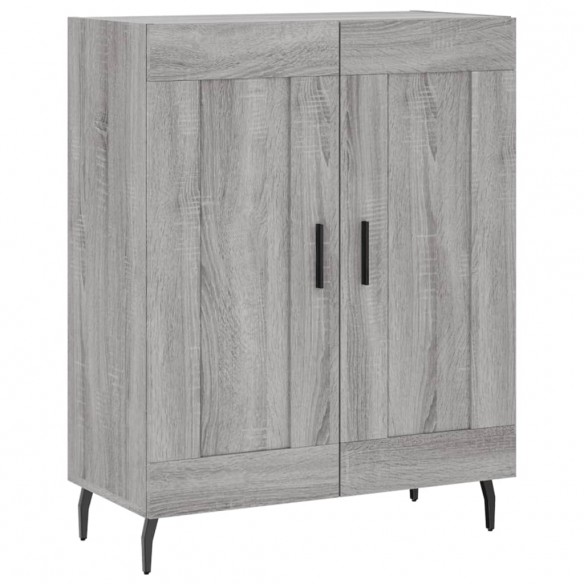 Buffet haut Sonoma gris 69,5x34x180 cm Bois d'ingénierie