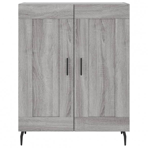 Buffet haut Sonoma gris 69,5x34x180 cm Bois d'ingénierie