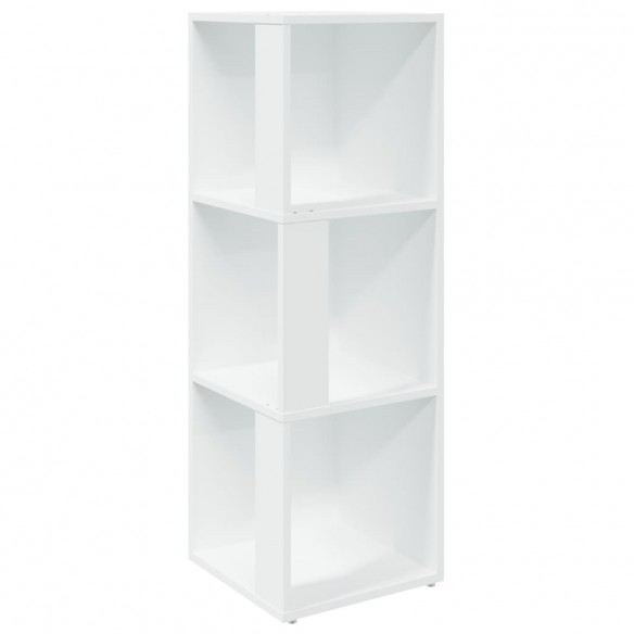 Armoire d'angle Blanc 33x33x100 cm Aggloméré