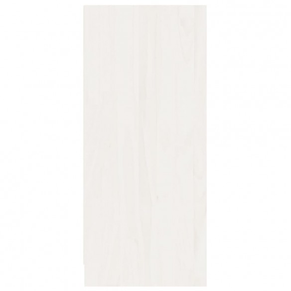 Buffet Blanc 70x33x76 cm Bois de pin massif