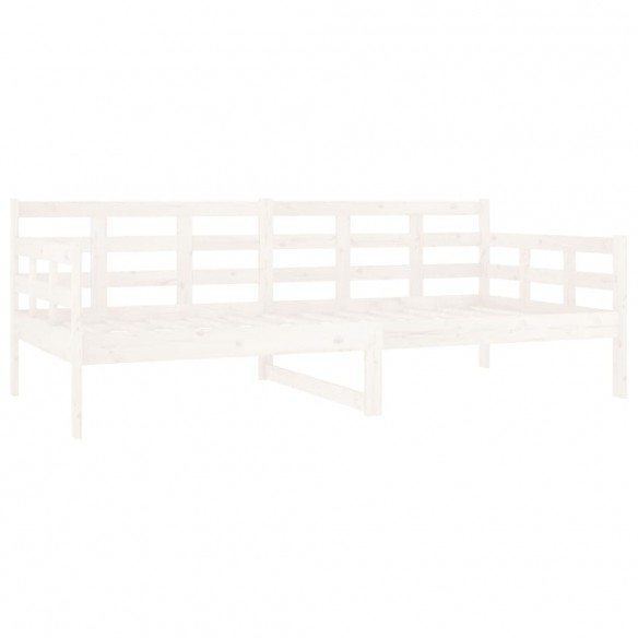 Lit de jour Blanc Bois massif de pin 90x190 cm