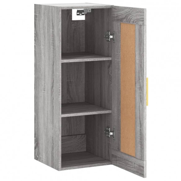 Armoire murale sonoma gris 34,5x34x90 cm bois d'ingénierie