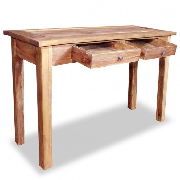 Table console Bois de récupération massif 123 x 42 x 75 cm