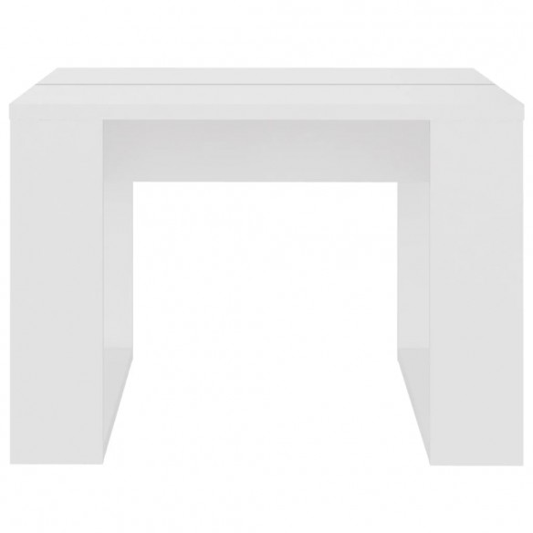 Table d'appoint Blanc 50x50x35 cm Aggloméré