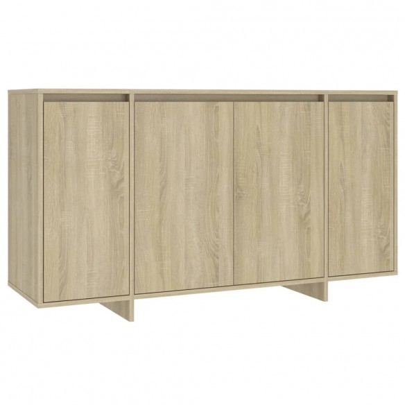 Buffet chêne sonoma 135x41x75 cm bois d'ingénierie