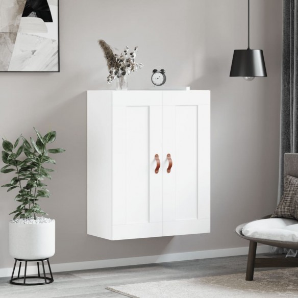 Armoire murale blanc 69,5x34x90 cm bois d'ingénierie