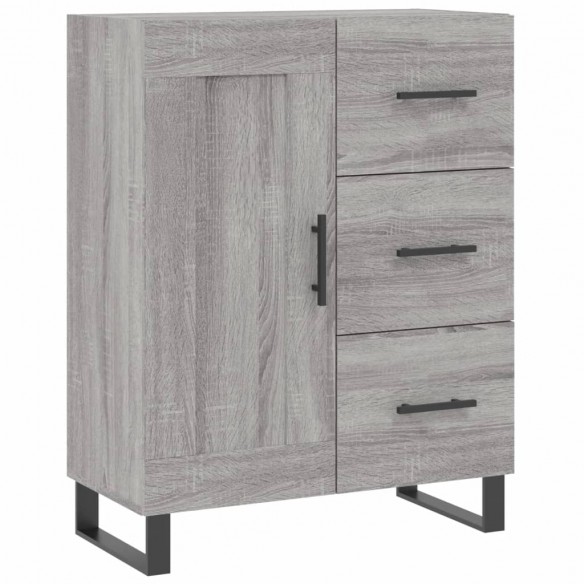 Buffet haut Sonoma gris 69,5x34x180 cm Bois d'ingénierie