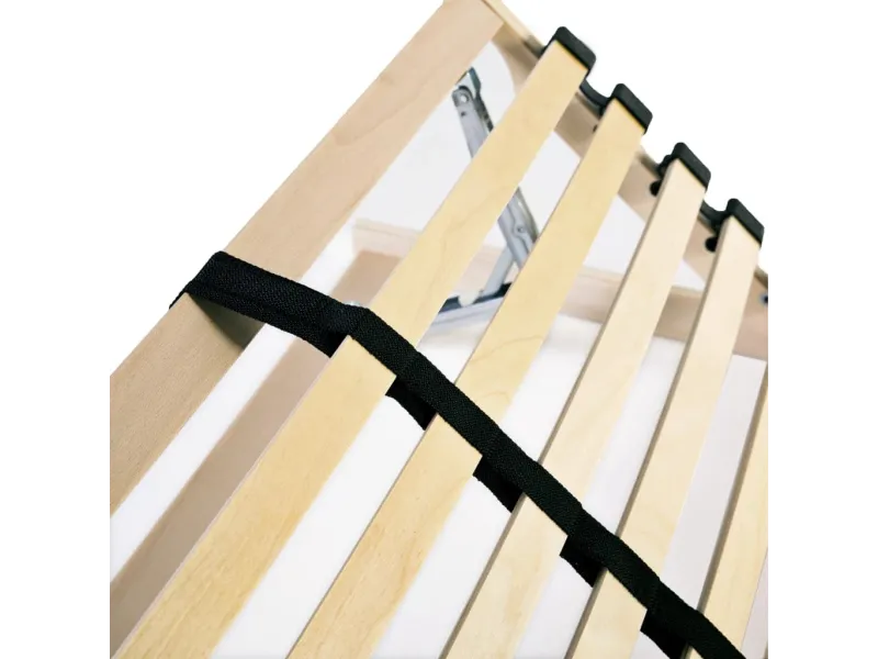 Sommiers à lattes 2 pcs avec 28 lattes 7 zones 90x200 cm