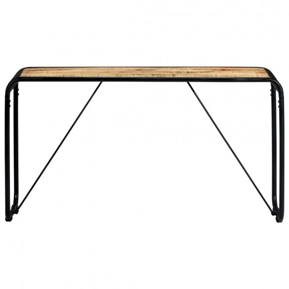 Table console 140 x 35 x 76 cm Bois de manguier massif brut