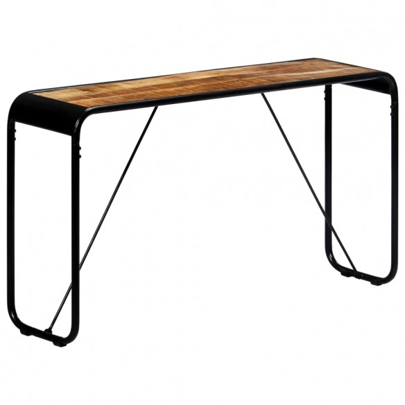 Table console 140 x 35 x 76 cm Bois de manguier massif brut