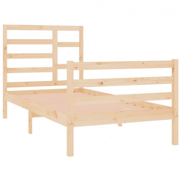 Cadre de lit bois massif 90x190 cm simple