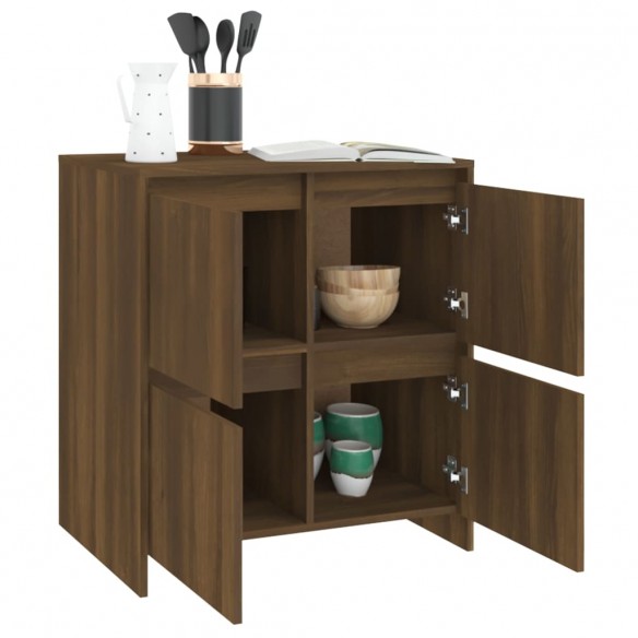 Buffet Chêne marron 70x41x75 cm Bois d'ingénierie