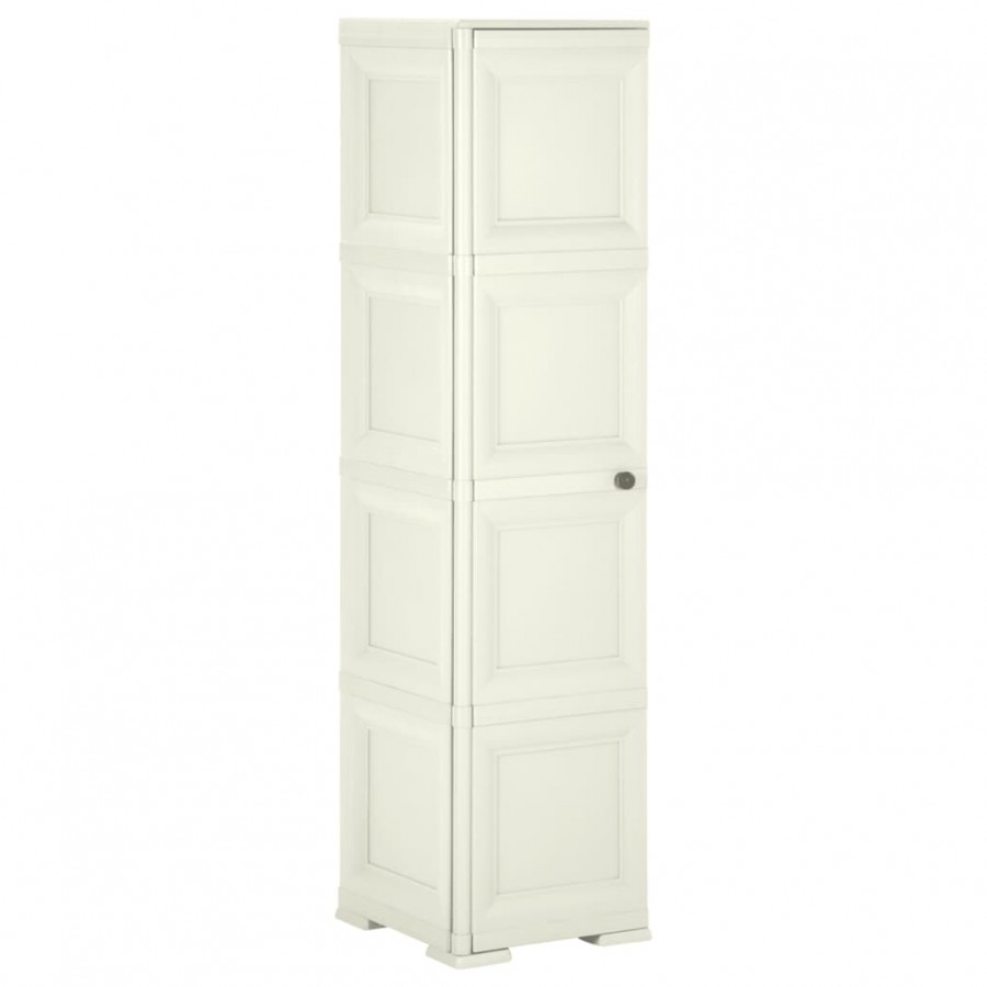 Armoire plastique 40x43x164 cm design bois glace à la vanille