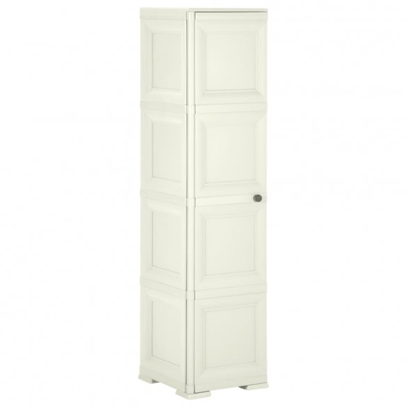 Armoire plastique 40x43x164 cm design bois glace à la vanille