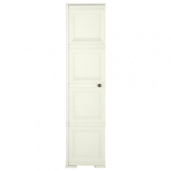 Armoire plastique 40x43x164 cm design bois glace à la vanille