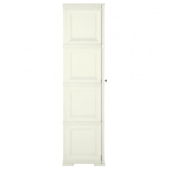 Armoire plastique 40x43x164 cm design bois glace à la vanille