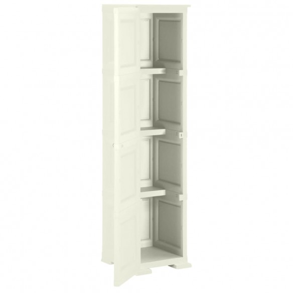 Armoire plastique 40x43x164 cm design bois glace à la vanille