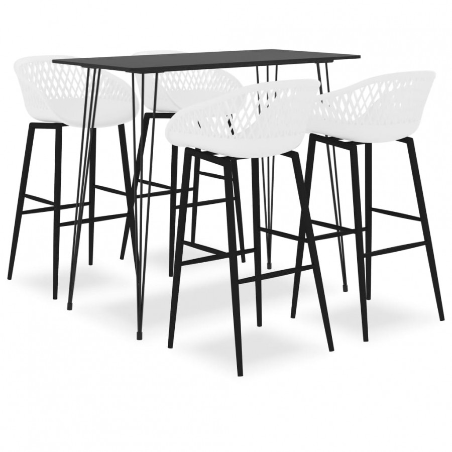 Ensemble de bar 5 pcs Noir et blanc