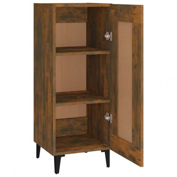 Buffet Chêne fumé 34,5x34x90 cm Bois d'ingénierie