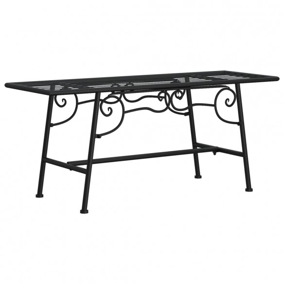 Banc tour d'arbre 110 cm Noir Acier