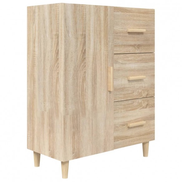 Buffet chêne sonoma 69,5x34x90 cm bois d'ingénierie