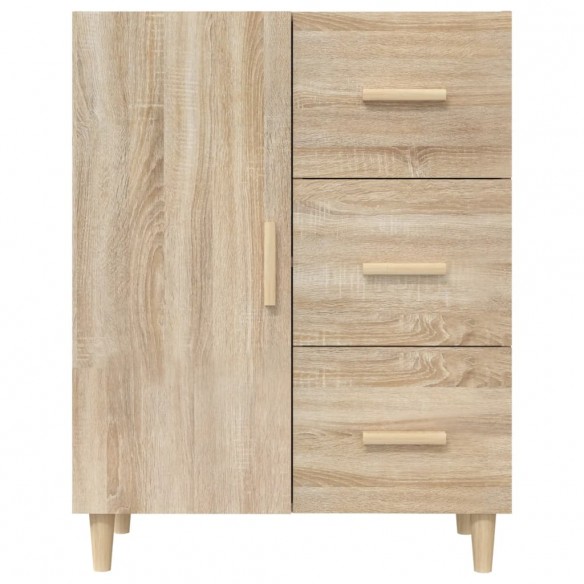 Buffet chêne sonoma 69,5x34x90 cm bois d'ingénierie