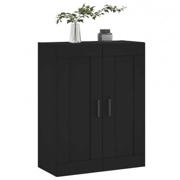 Armoire murale noir 69,5x34x90 cm bois d'ingénierie