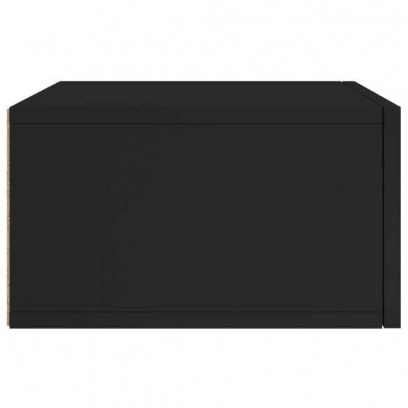 Tables de chevet murales 2 pcs noir 35x35x20 cm