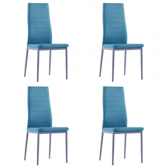 Ensemble de salle à manger 5 pcs Bleu