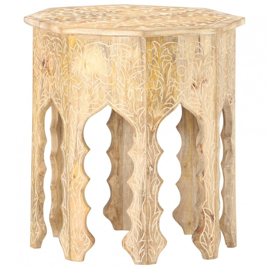 Table d'appoint Ø48 cm Bois de manguier massif