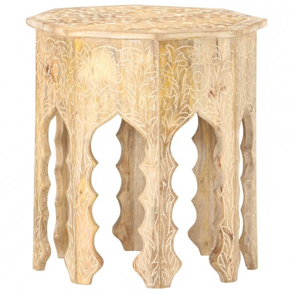 Table d'appoint Ø48 cm Bois de manguier massif