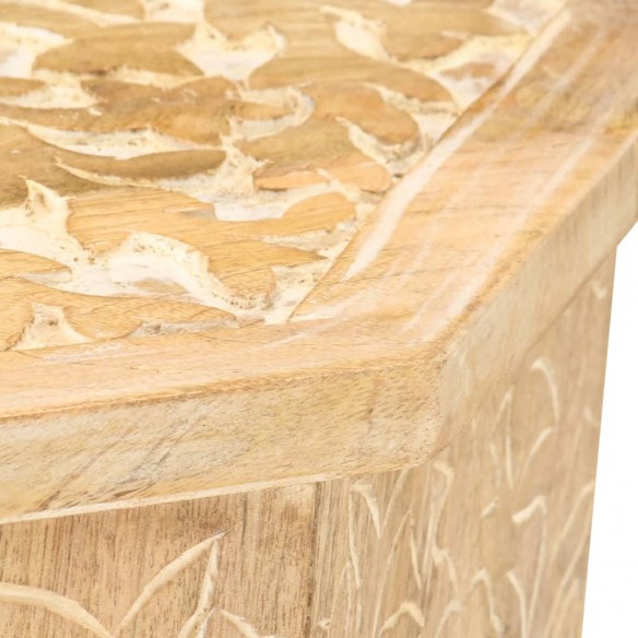 Table d'appoint Ø48 cm Bois de manguier massif