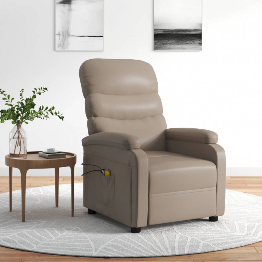 Fauteuil de massage électrique Cappuccino Similicuir