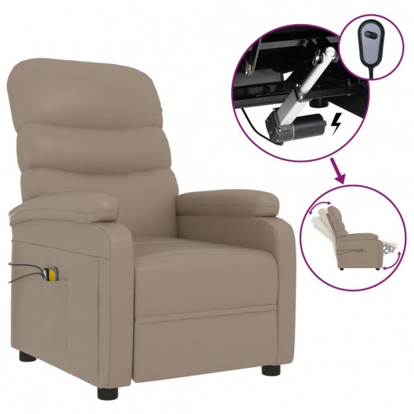 Fauteuil de massage électrique Cappuccino Similicuir