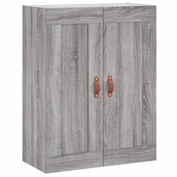 Buffet haut Sonoma gris 69,5x34x180 cm Bois d'ingénierie