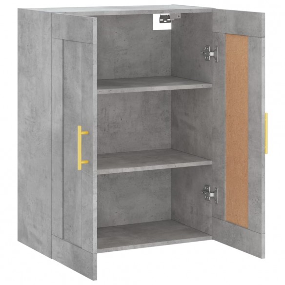 Armoire murale gris béton 69,5x34x90 cm bois d'ingénierie