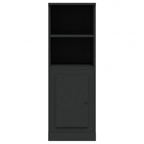 Buffet haut noir 36x35,5x103,5 cm bois d'ingénierie