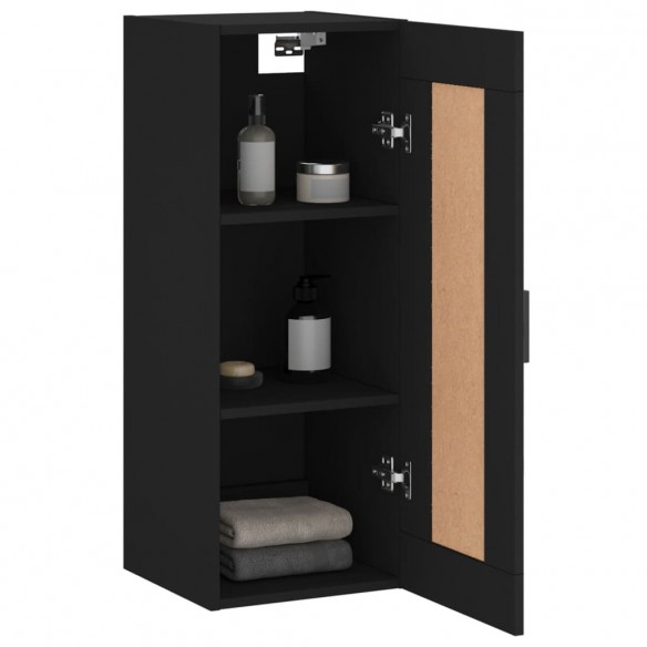 Armoire murale noir 34,5x34x90 cm bois d'ingénierie